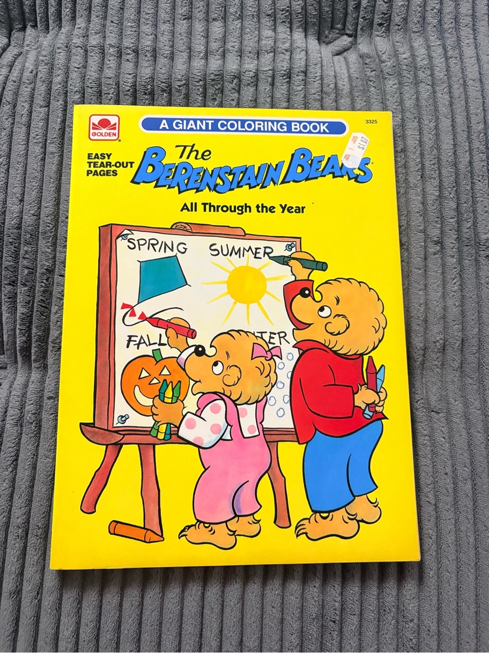 The Berenstain Bears all through the year coloring books 90s
